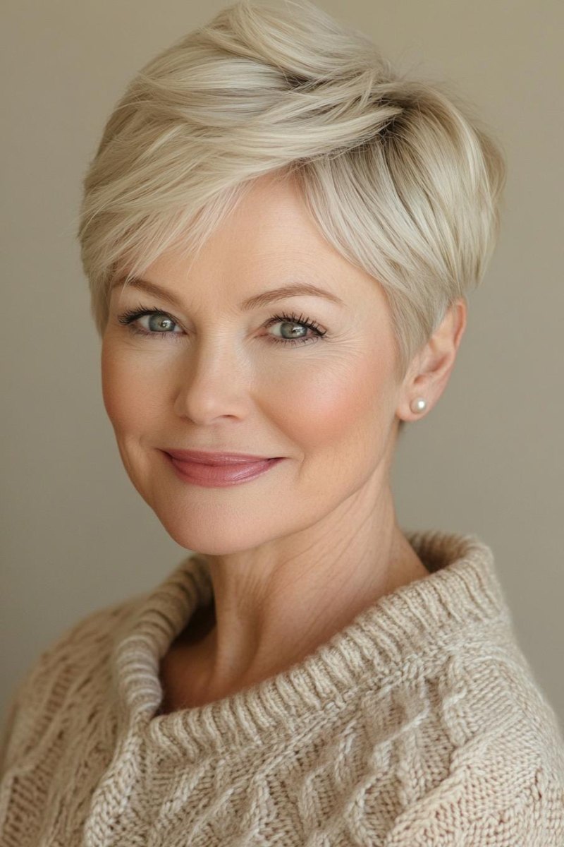 Blonder Pixie Alternative lange Haare