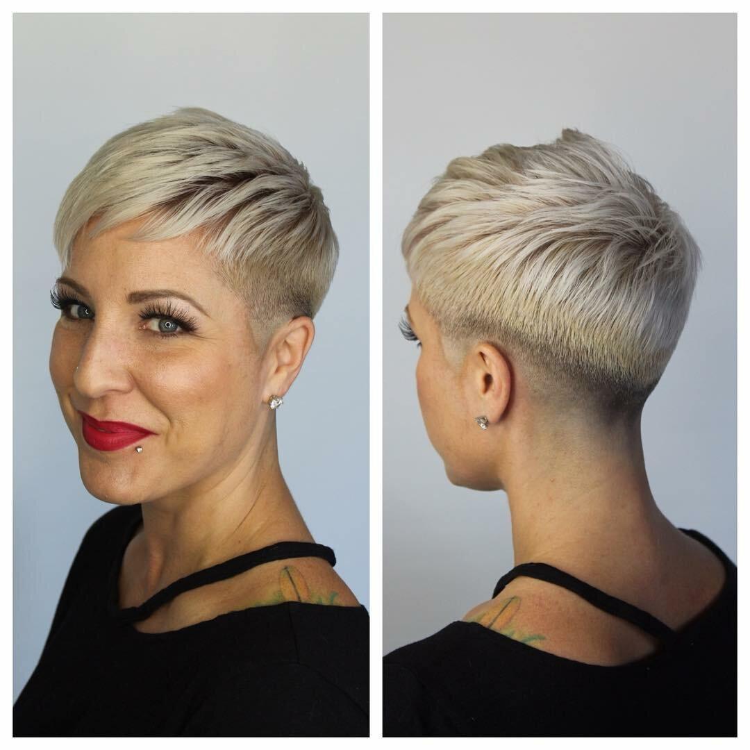 Blonder Pixie Cut Undercut