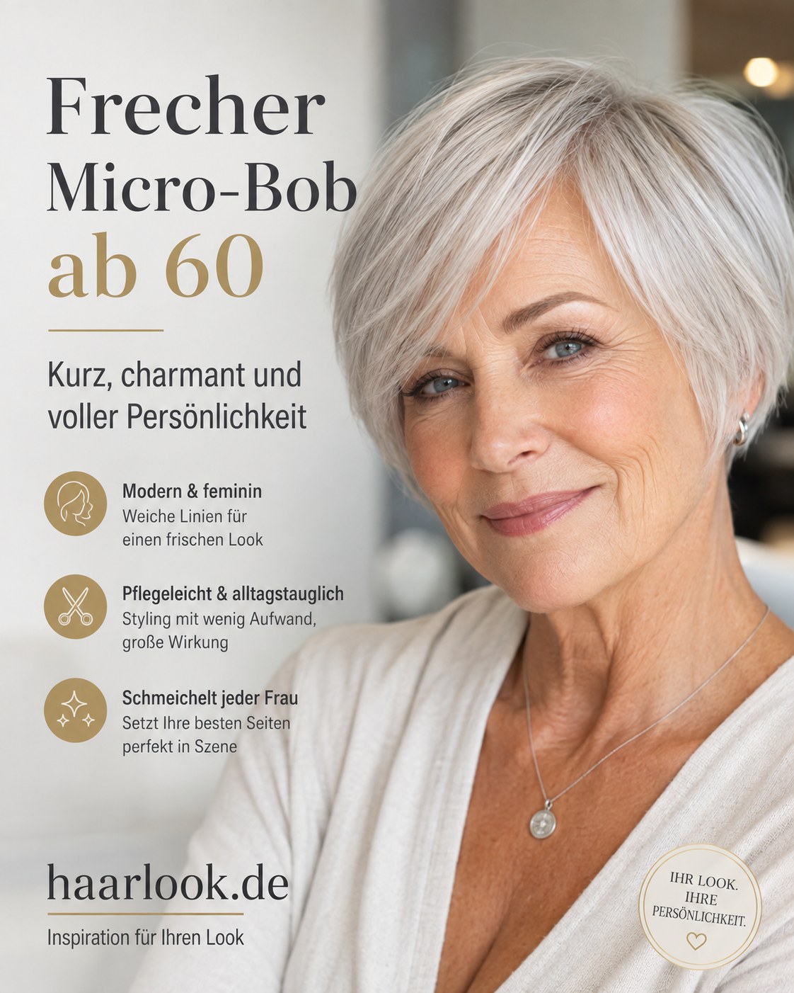 Frecher Micro-Bob ab 60 mit weichen Linien und viel Persönlichkeit