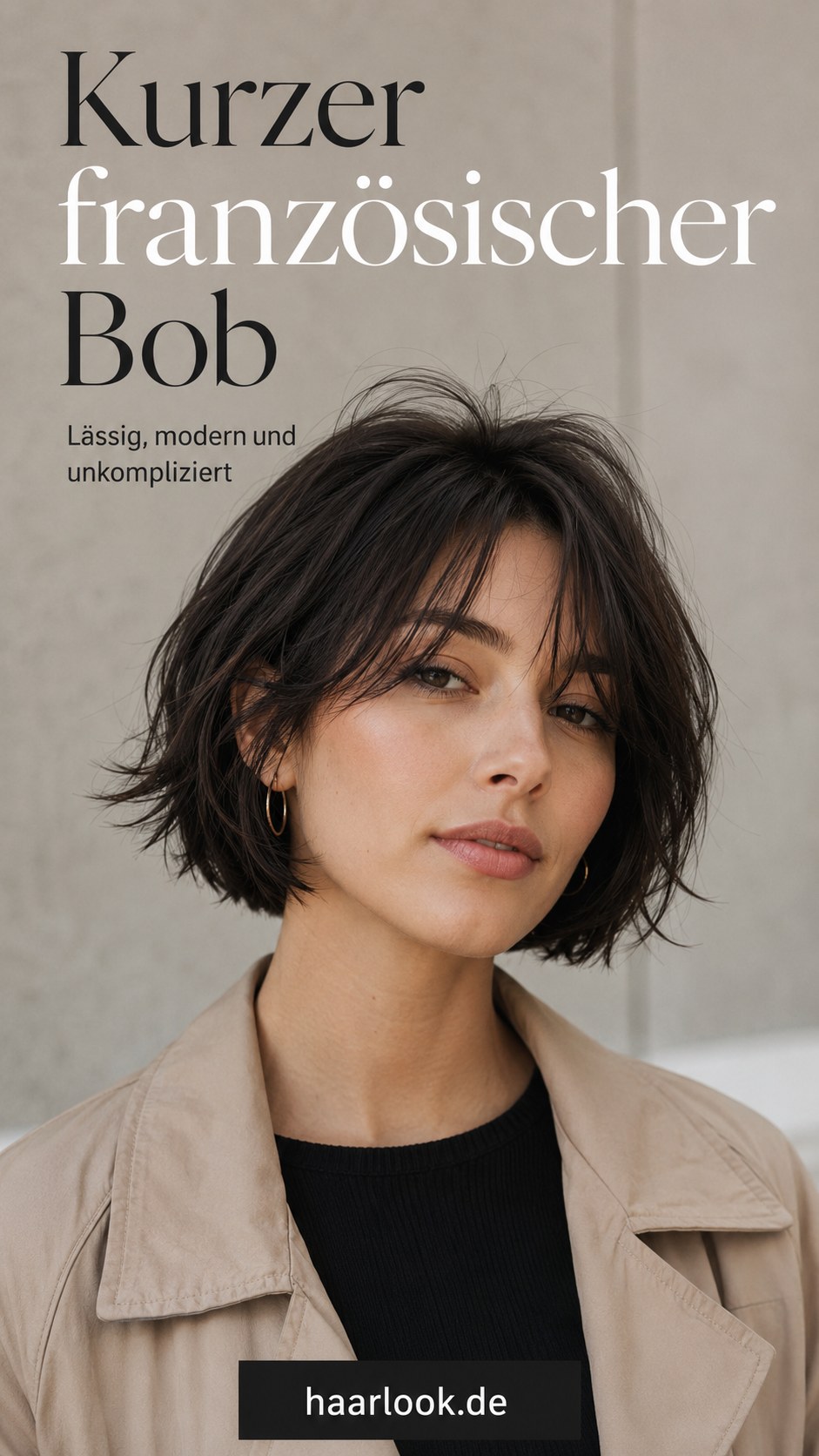 Kurzer französischer Bob gestuft, lässig und unkompliziert im Styling