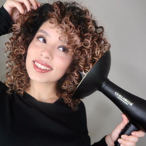 Diffusor beim Locken föhnen