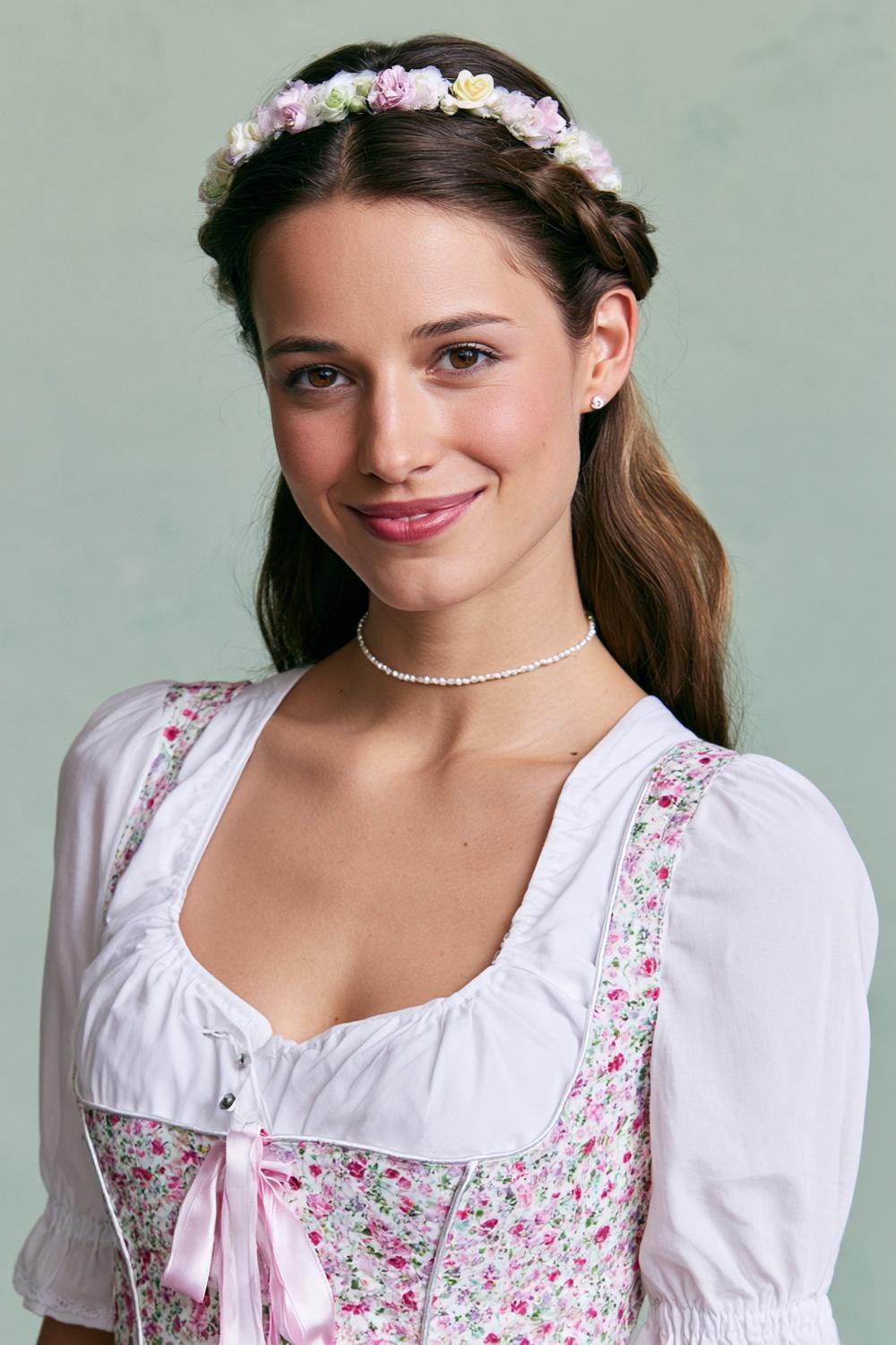 Zarter Blumenkranz frontal