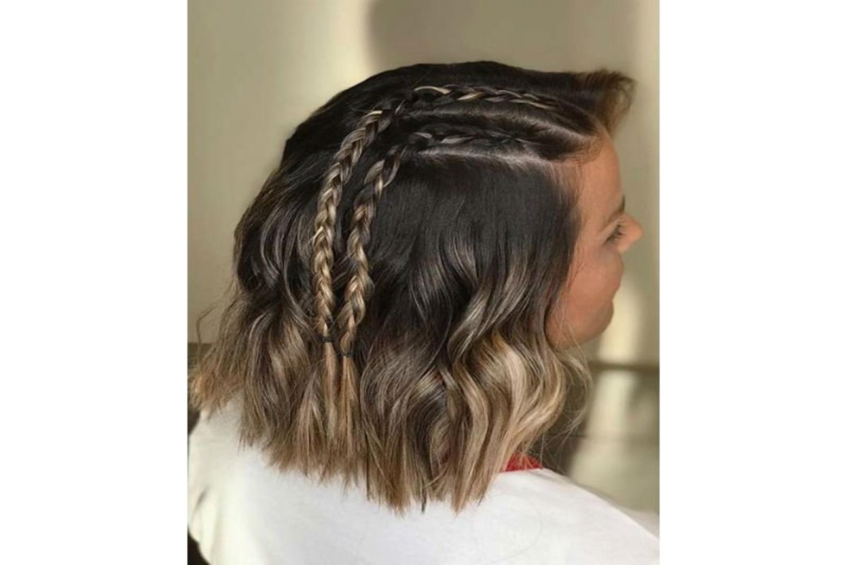 Kurze Haare geflochten Ideen für moderne Looks