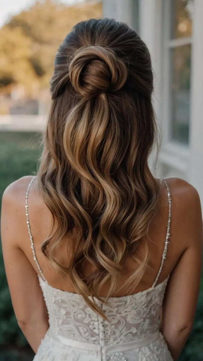 Elegante Hochzeitsfrisur mit Locken