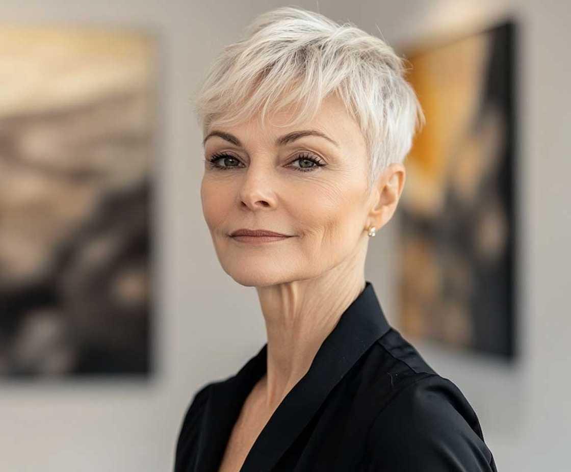 Elegante Kurzhaarfrisuren ab 50 für deinen Look