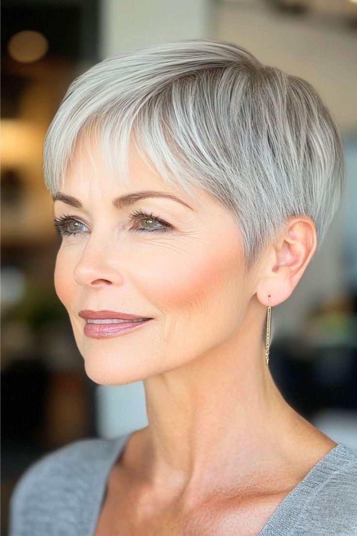 Elegante Kurzhaarfrisuren ab 50 für deinen Look