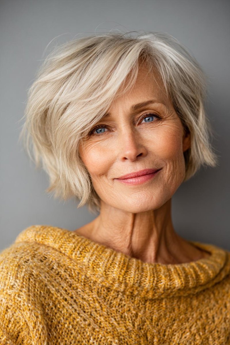 Bixie Shag Frisuren ab 50 mit modernen Ideen