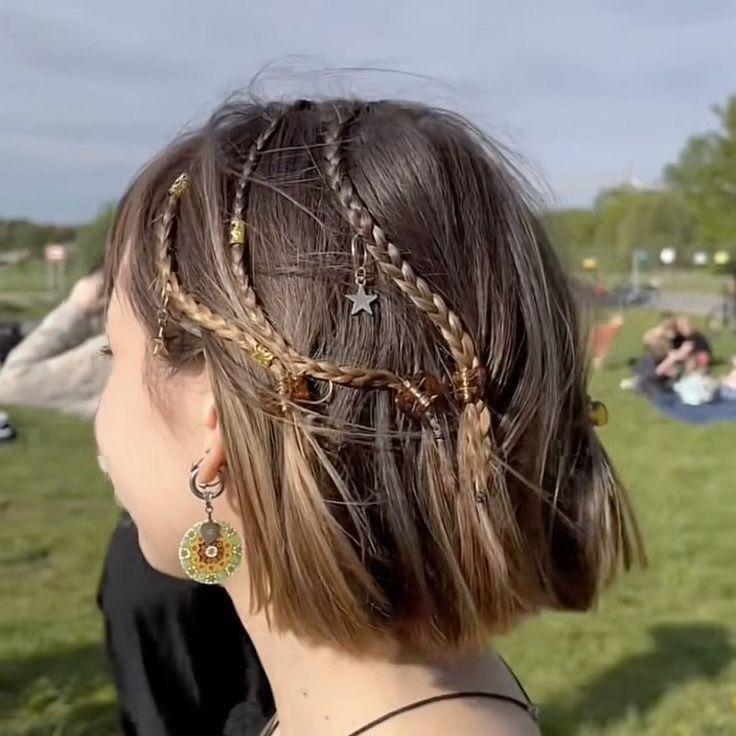 Kurze Haare geflochten Ideen für moderne Looks