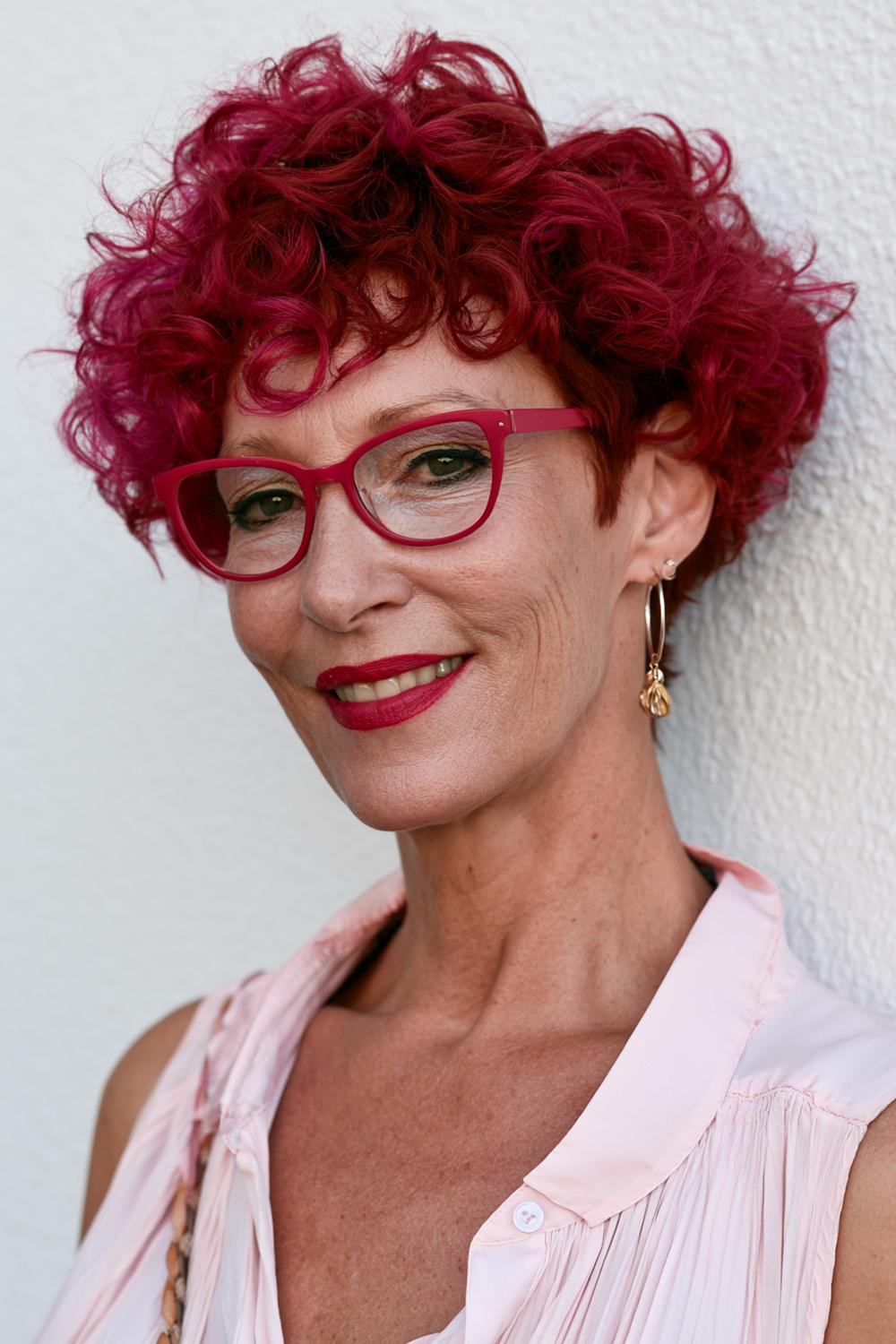 Mutige rote Locken