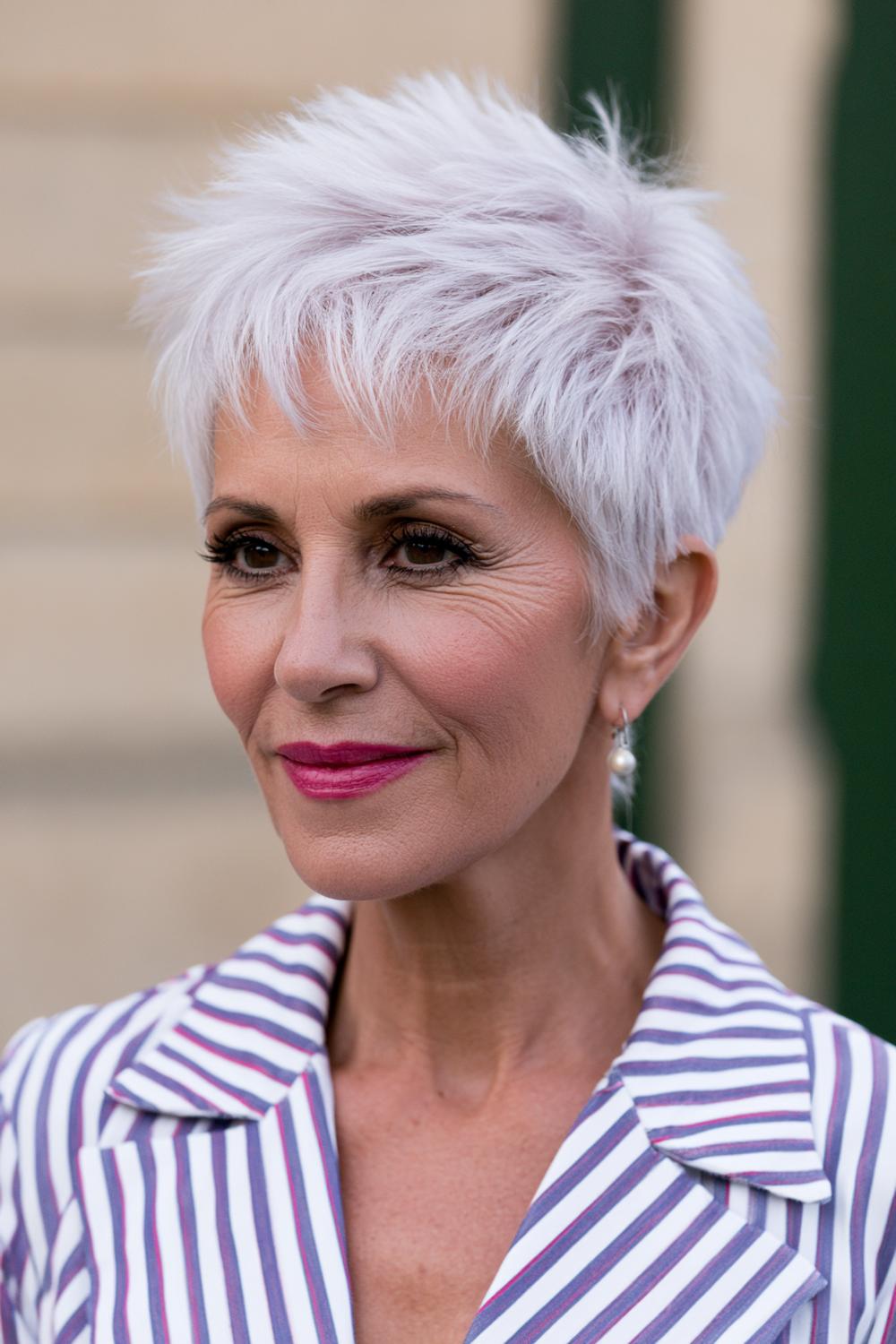 Sanfter Pixie mit Rosé-Touch