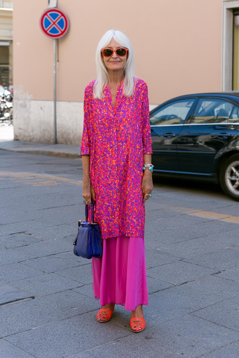 Kräftige Farben im Streetstyle