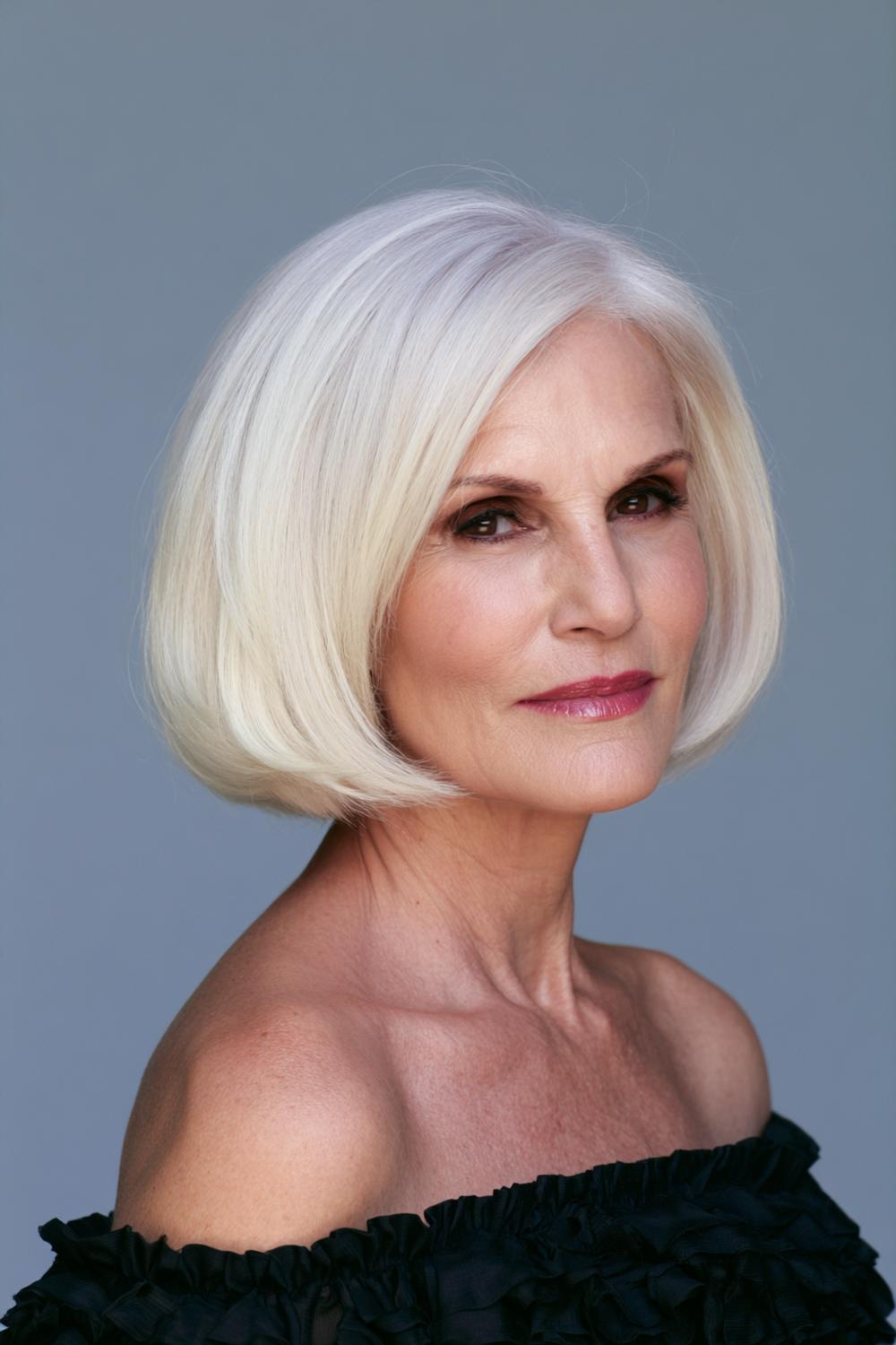 Minimalistischer Platinum Bob