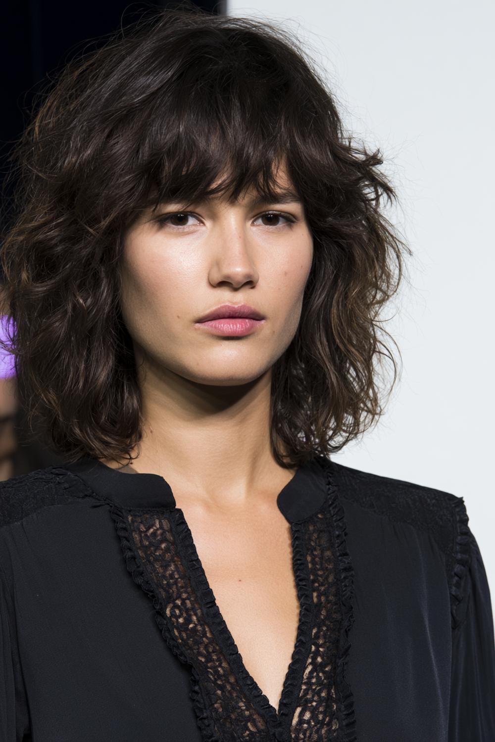 Elegante Locken mit Textur