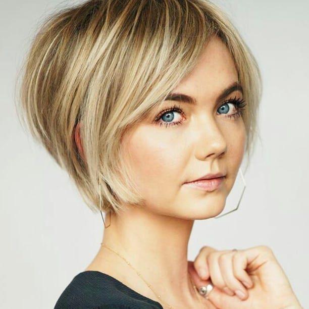 Blonder Bob passende Gesichtsform