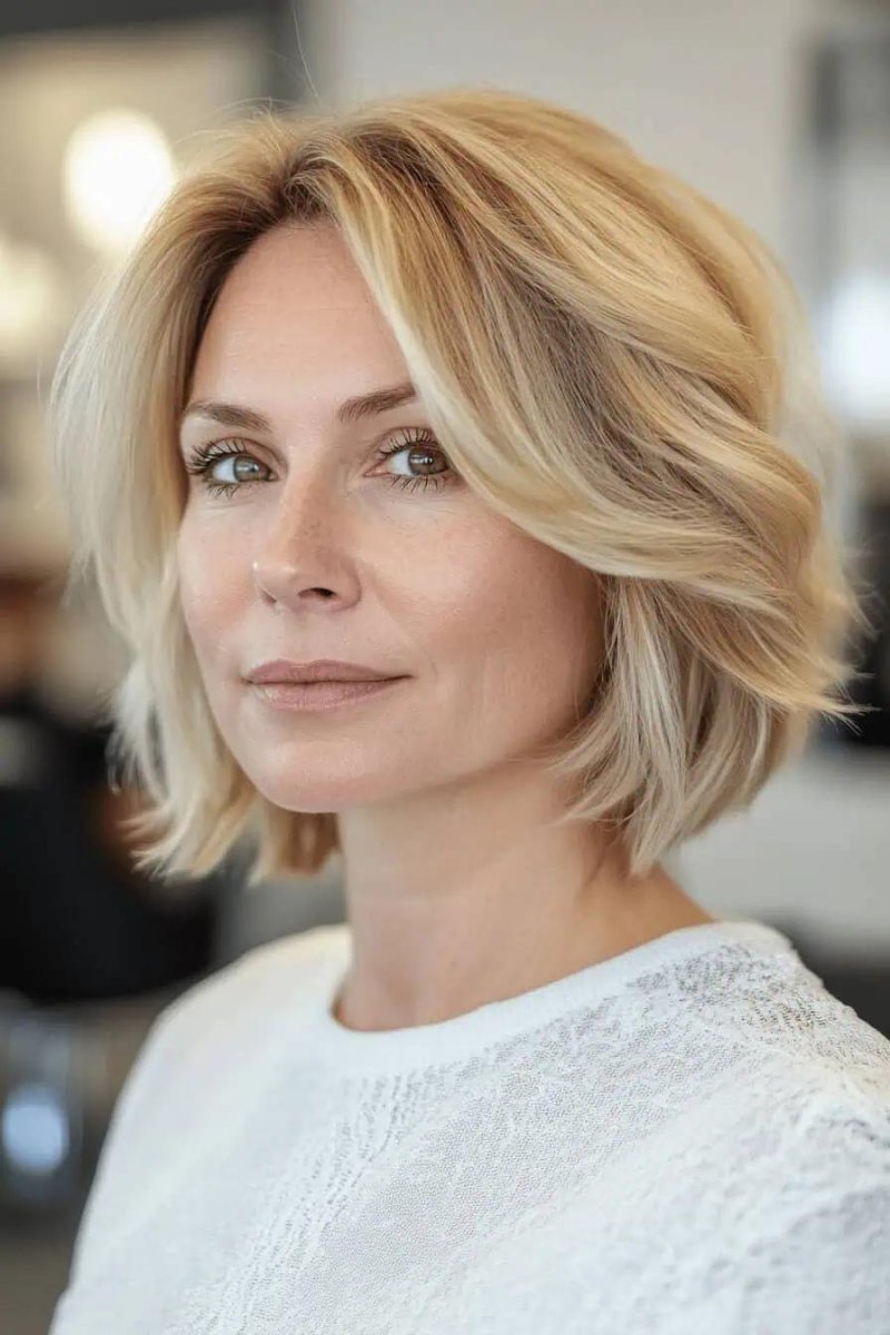 Gestufter Bob blond Ideen für deinen modernen Look