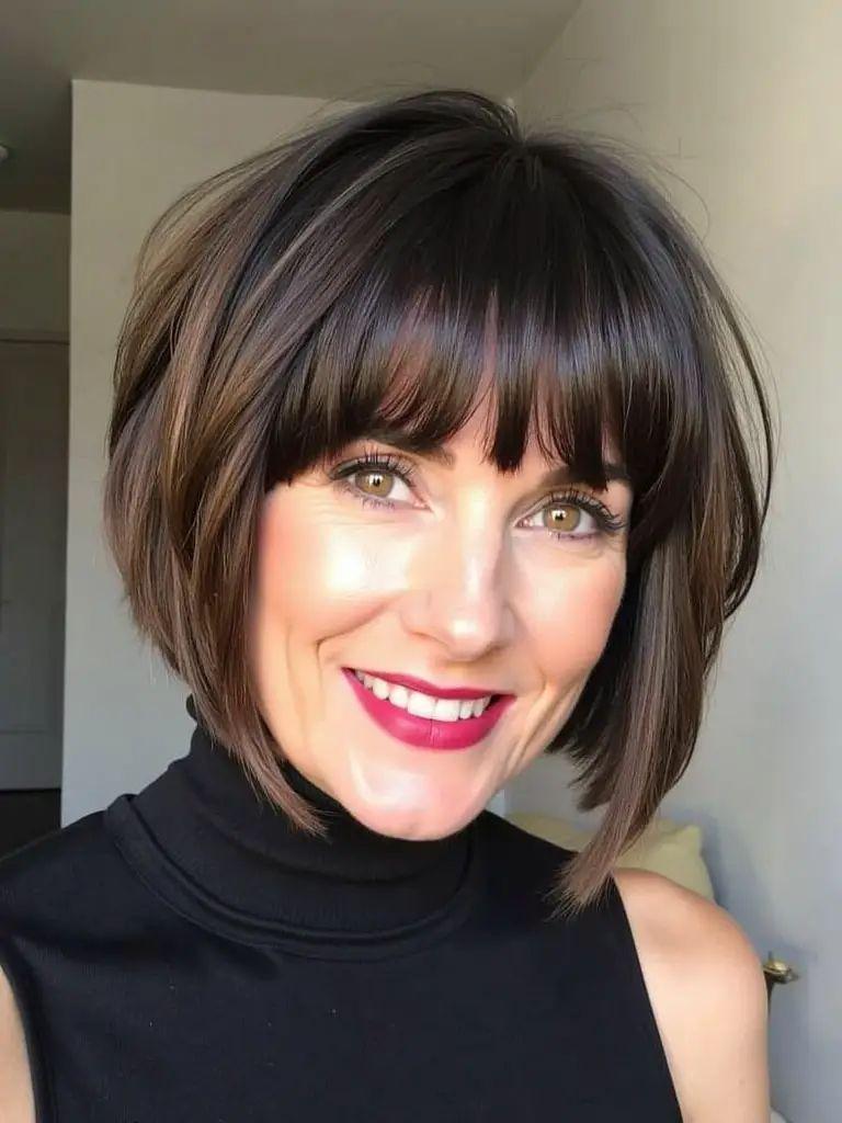 Gestufter Bob mit Pony Ideen für deinen neuen Look