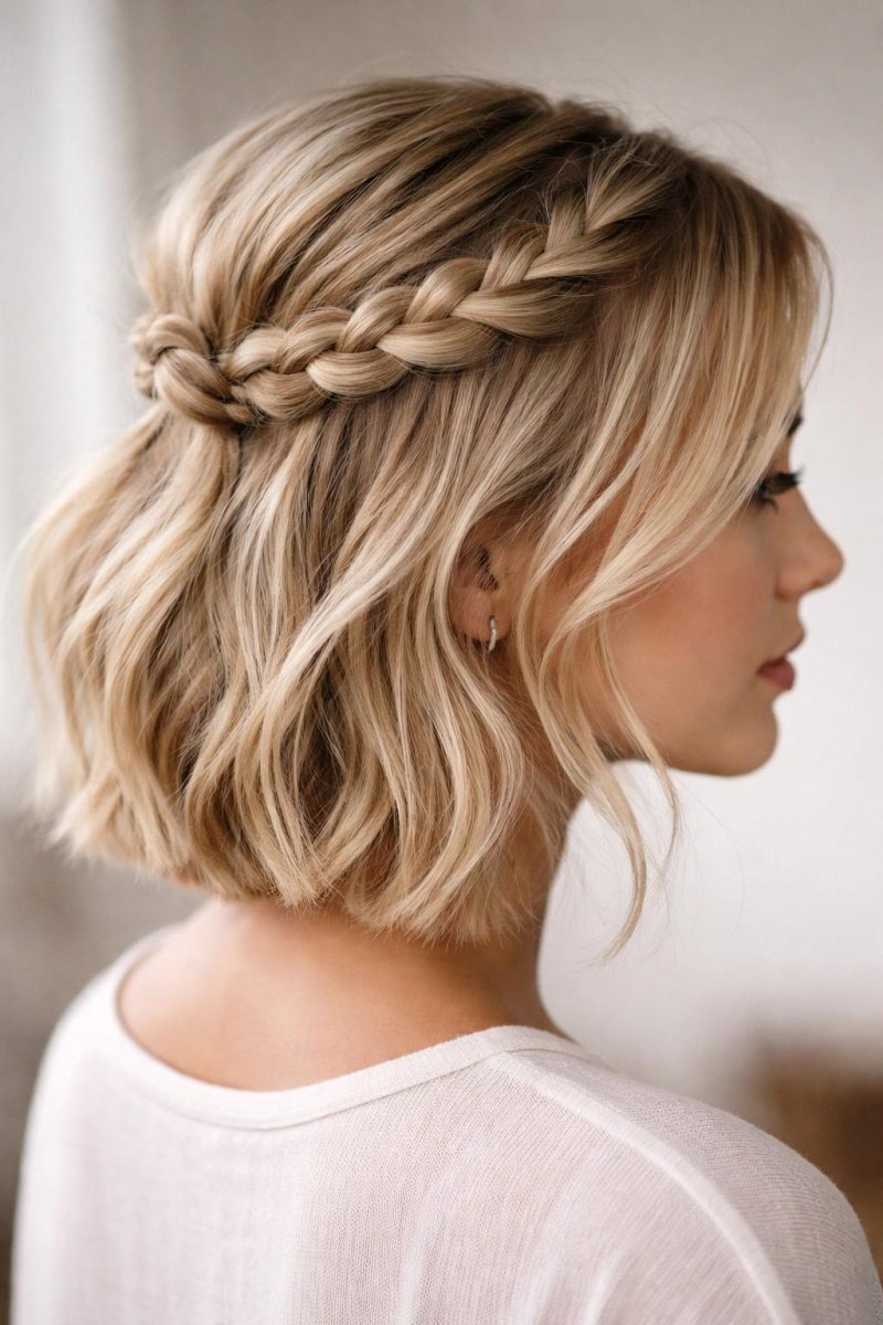 Kurze Haare geflochten Ideen für moderne Looks