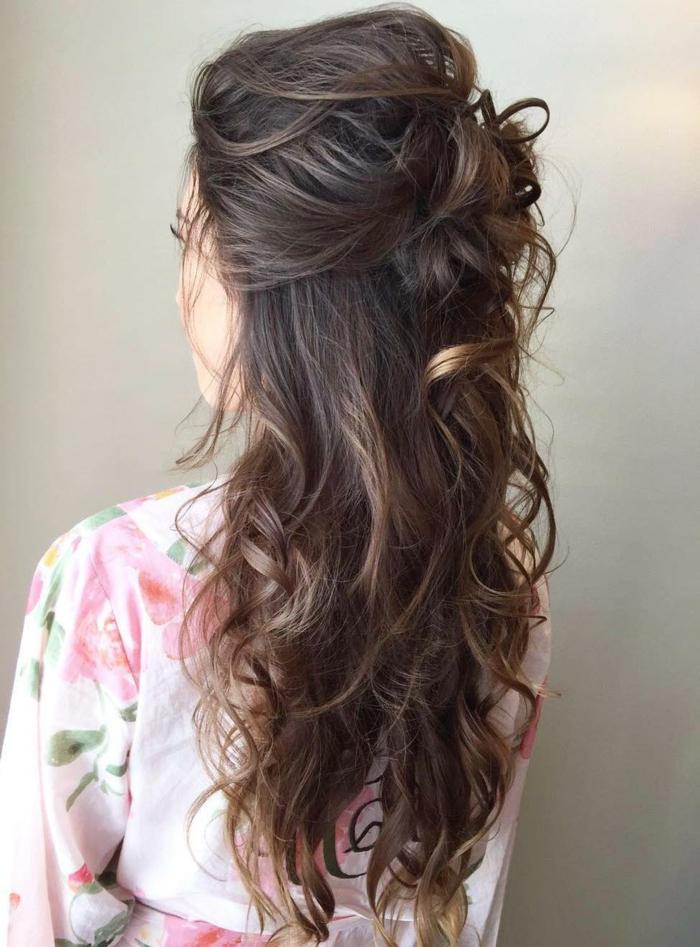 Boho halboffene Locken