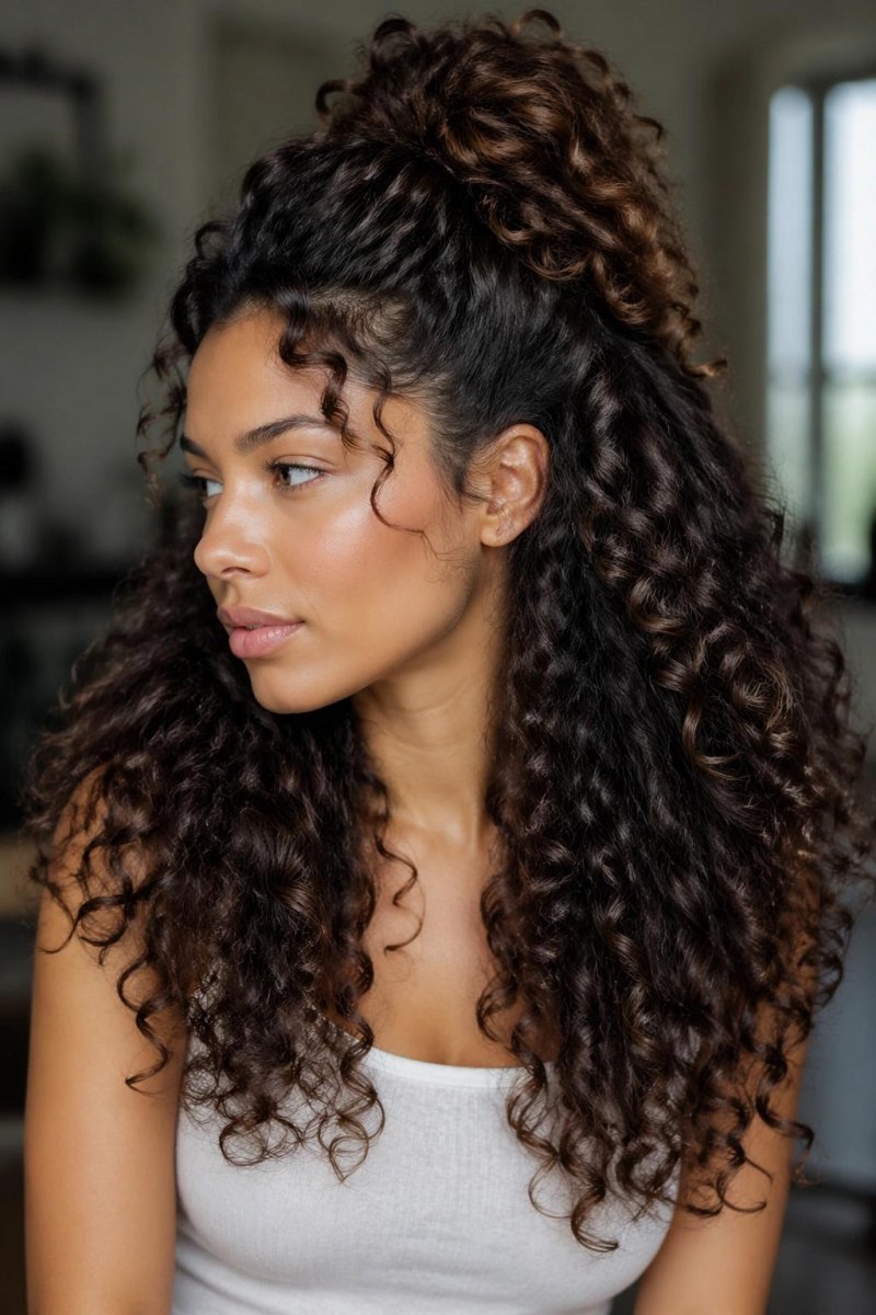 Locken mit voluminösem Ansatz