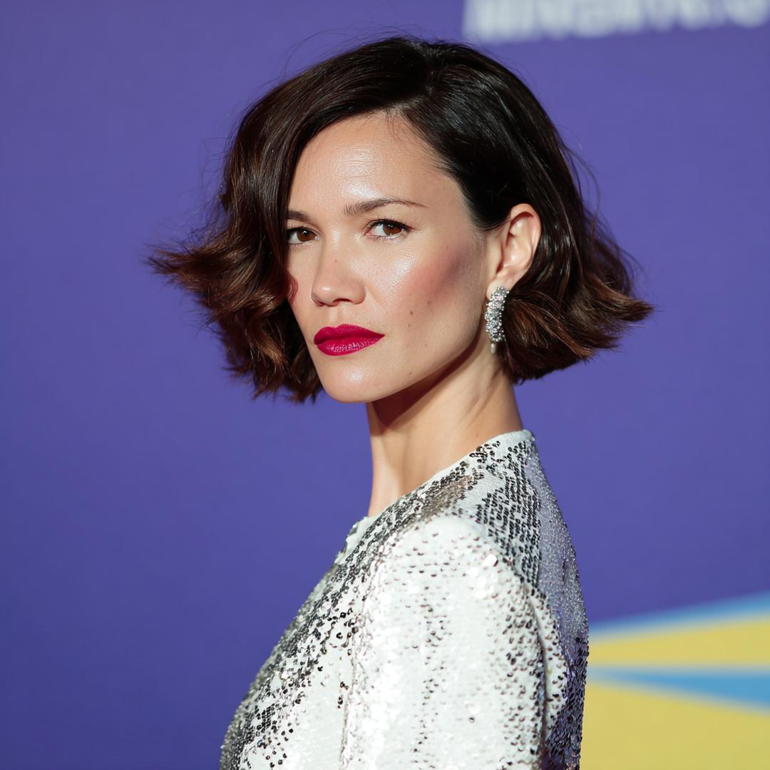 Lockerer Wellenbob Mit Seitenscheitel