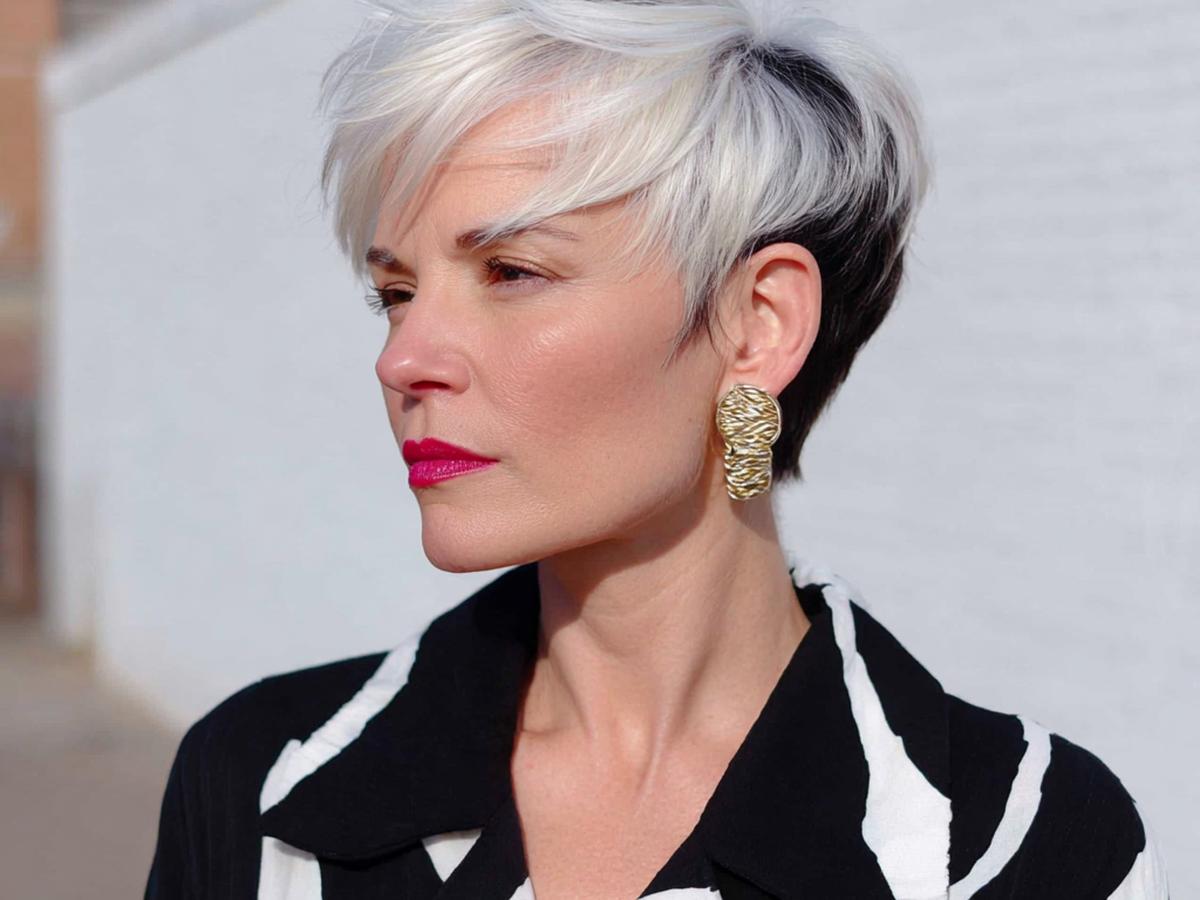 Zweifarbiger Pixie Mit Pony