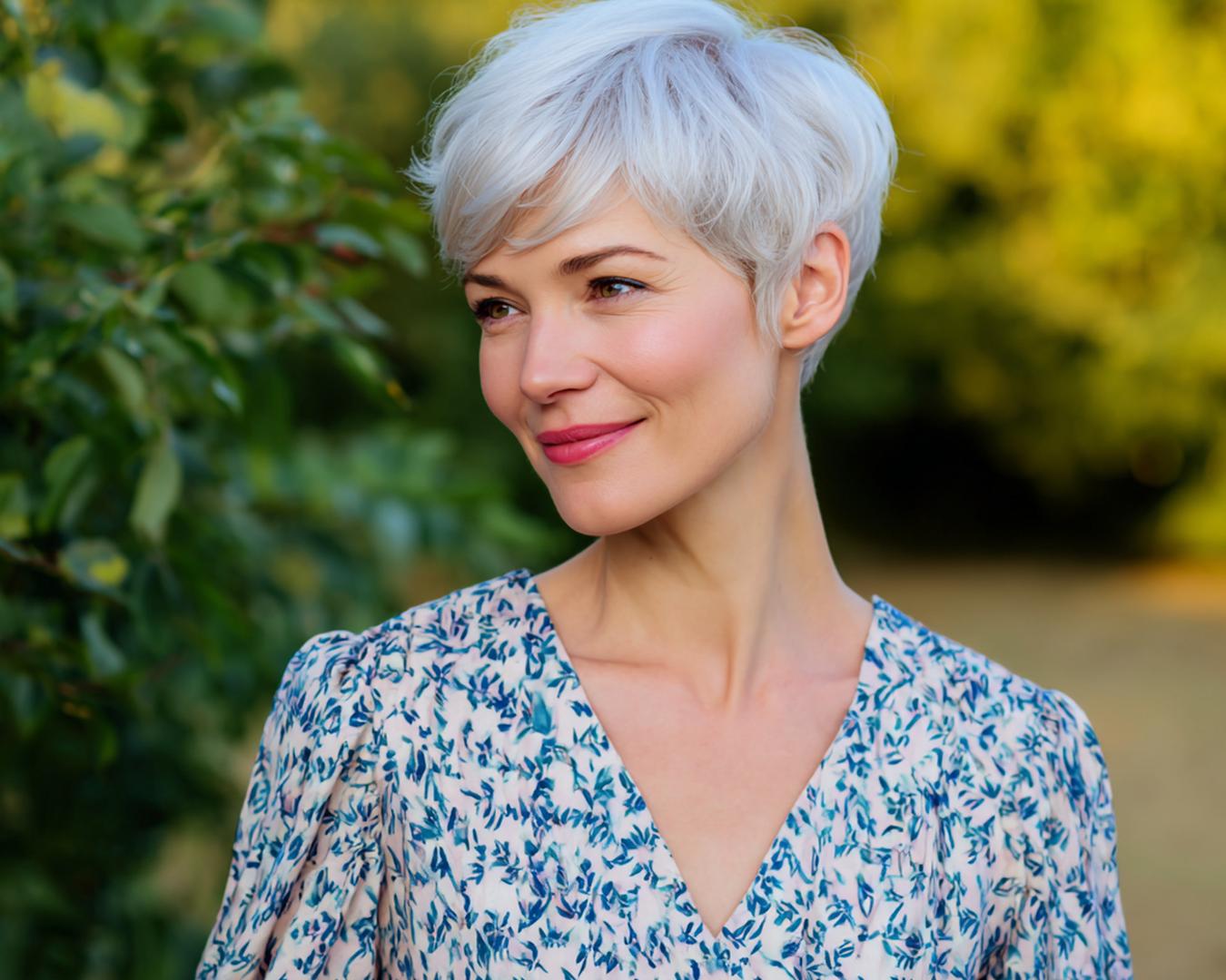 Grauer Pixie Mit Pony