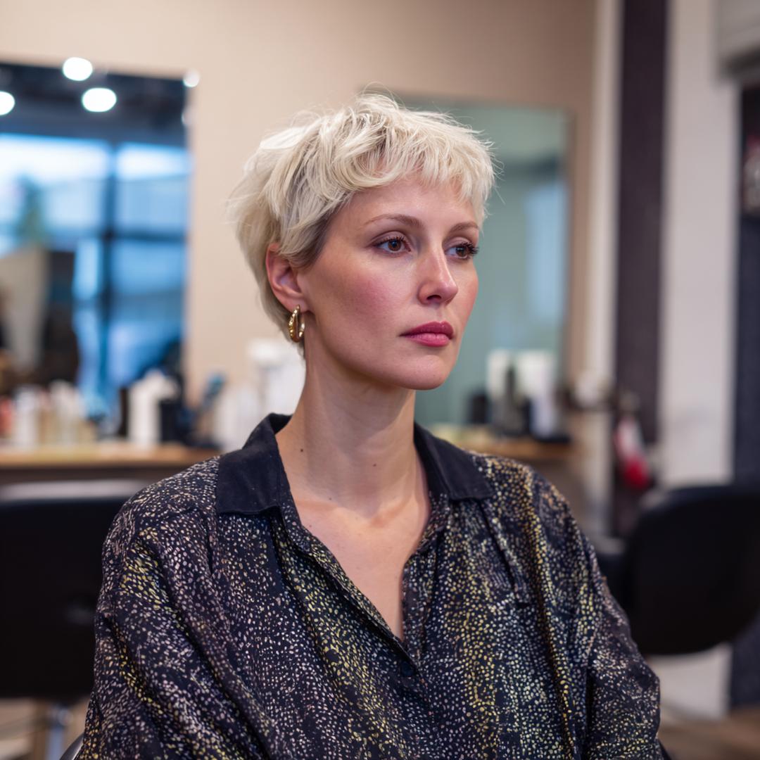 Blonder Texturierter Pixie