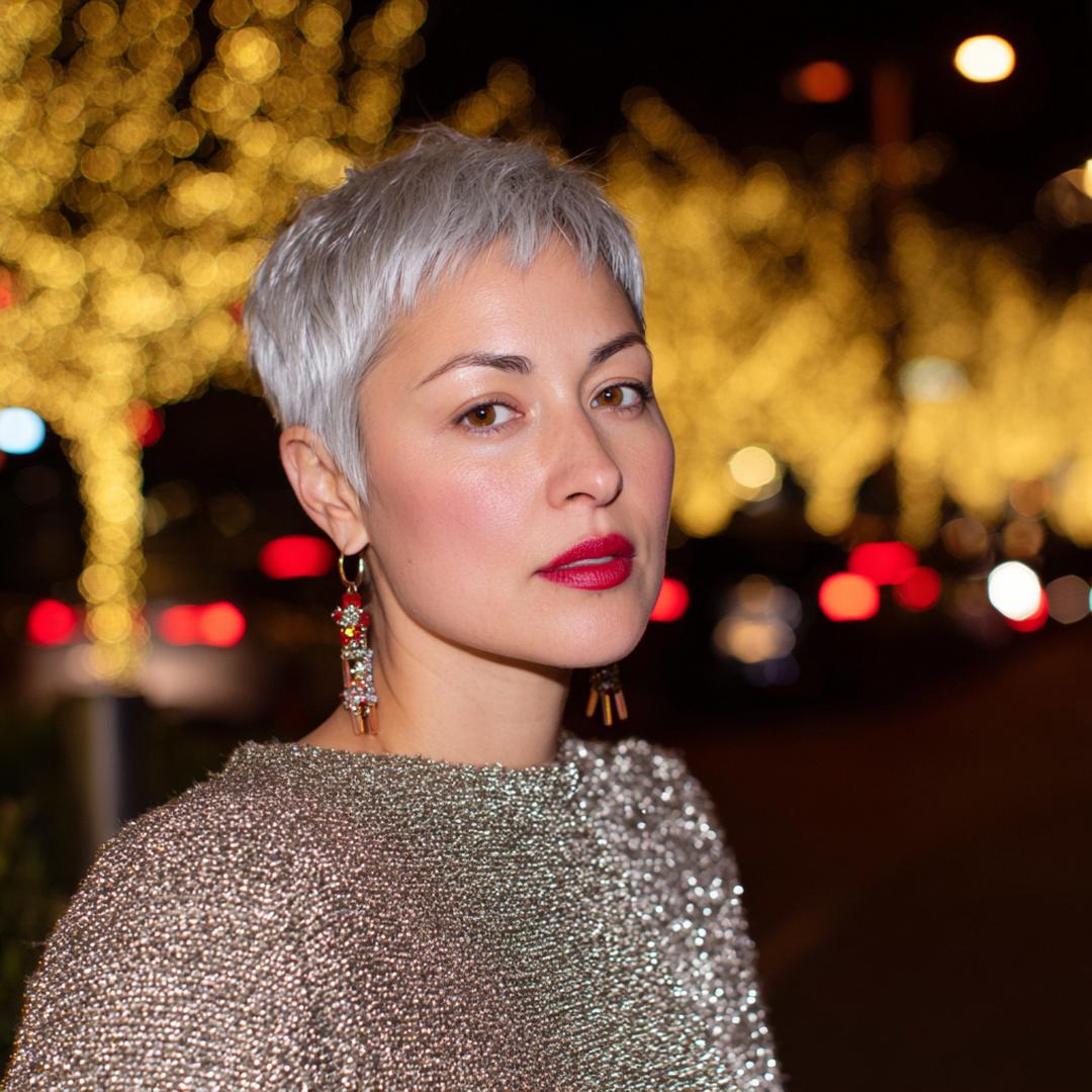 Silbergrauer Kurzer Pixie