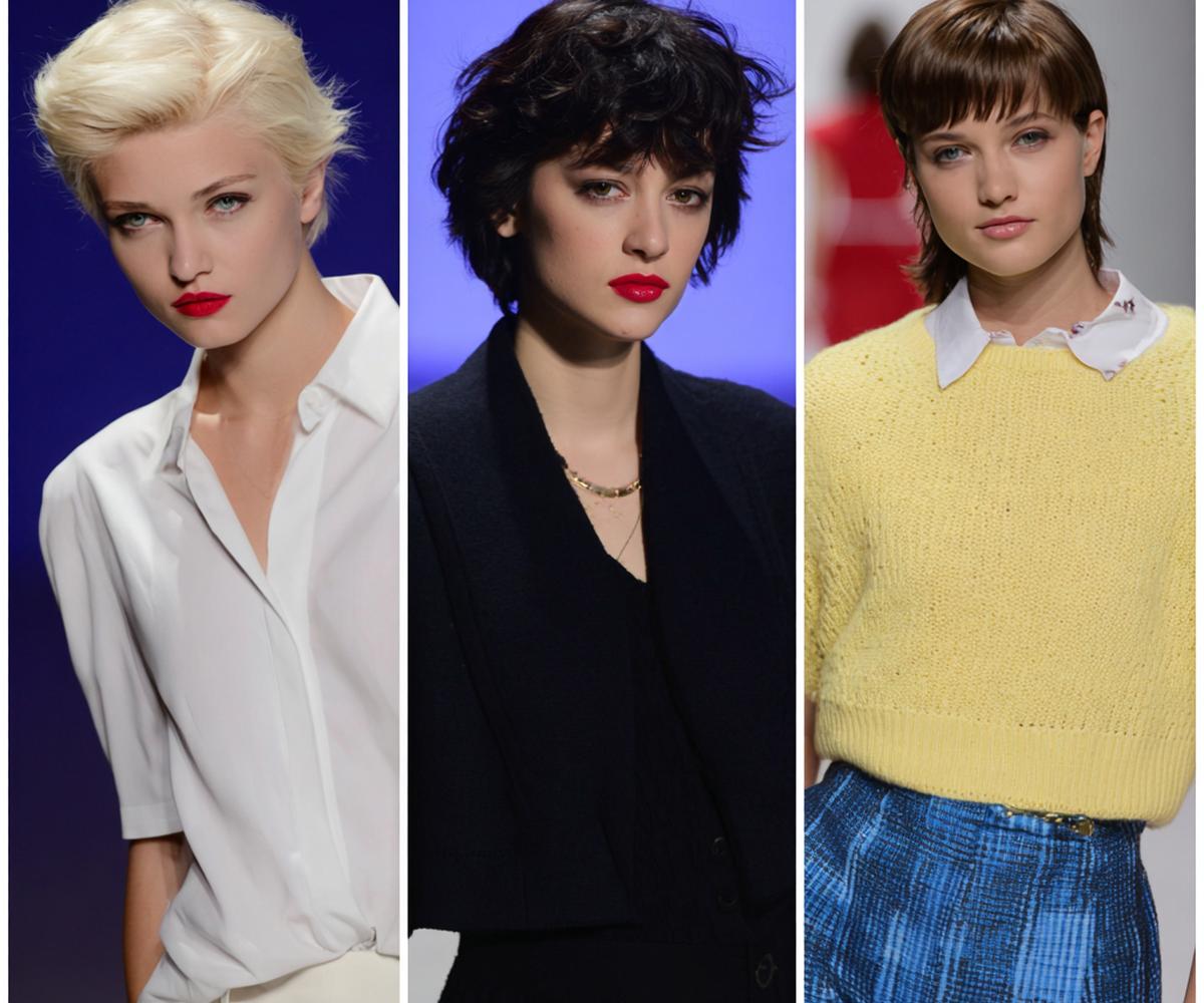 Glatter Crop Shag Und Mullet