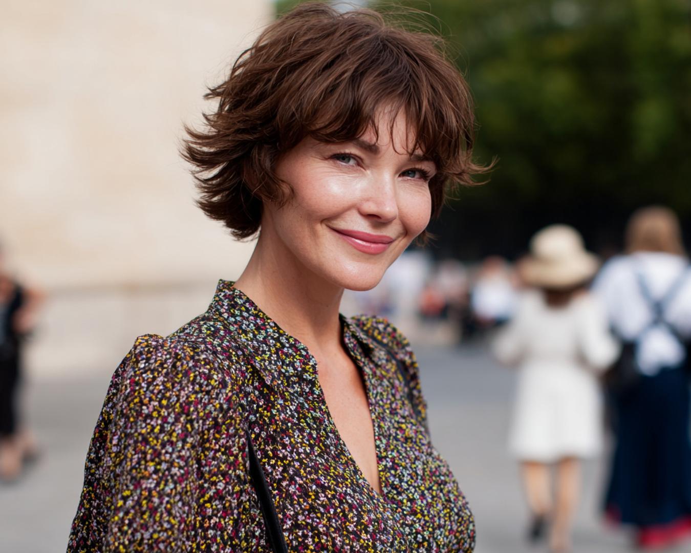 Brauner Shag Mit Pony