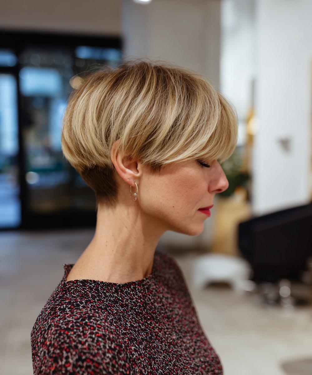 Blonder Strukturierter Pixie Bob