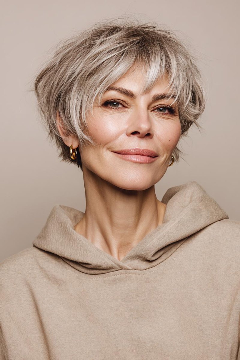 Bixie Shag Frisuren ab 50 mit modernen Ideen