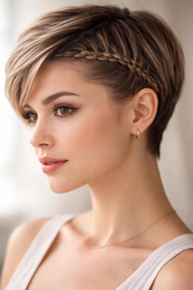 Kurze Haare geflochten Ideen für moderne Looks