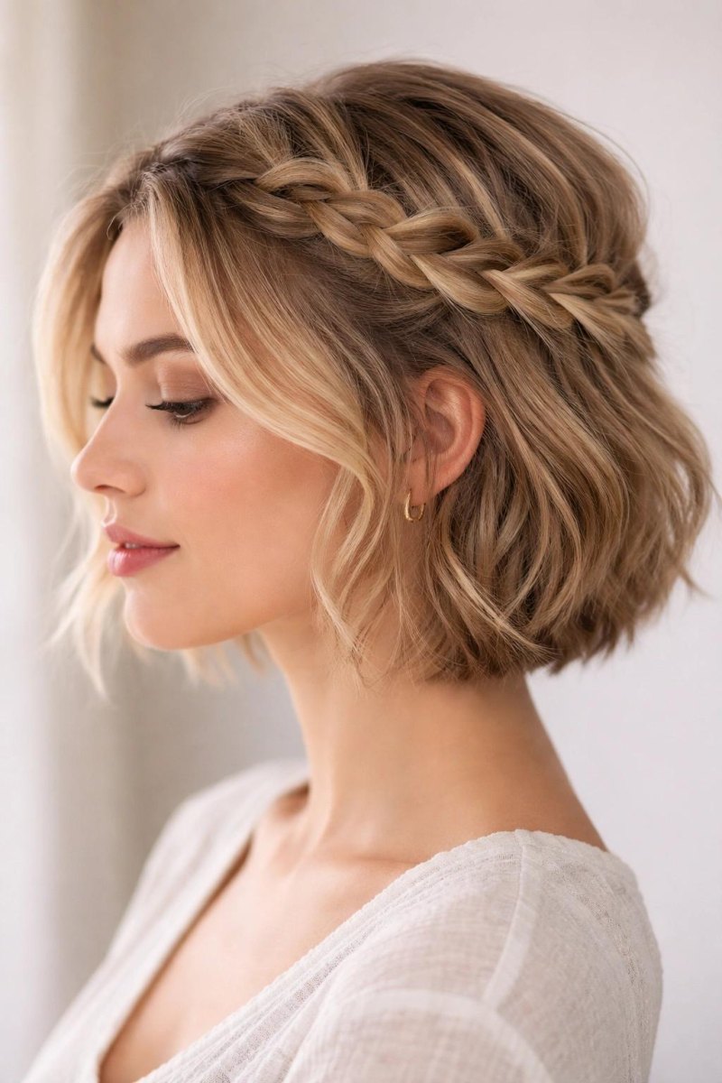 Kurze Haare geflochten Ideen für moderne Looks