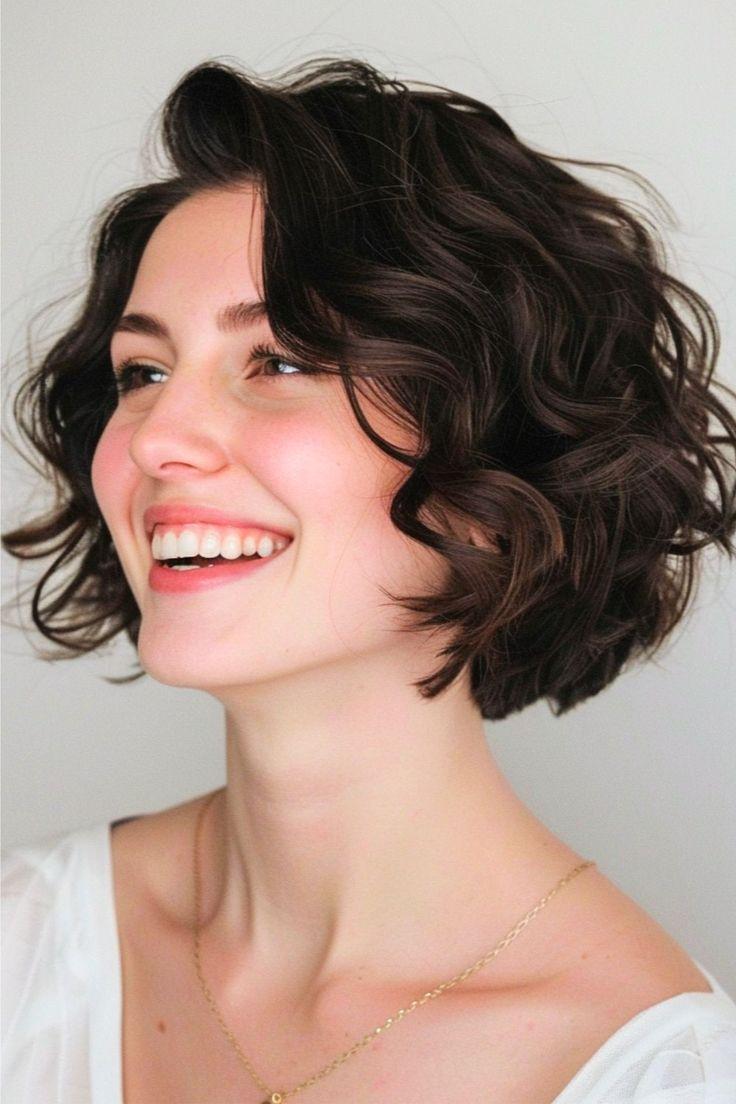 Kurzer Bob mit Locken