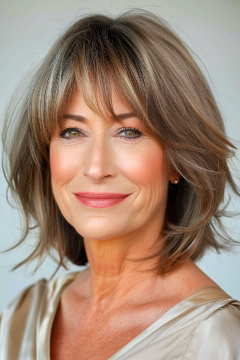 Mittellanger Bob ab 50 moderne Ideen für deinen Look