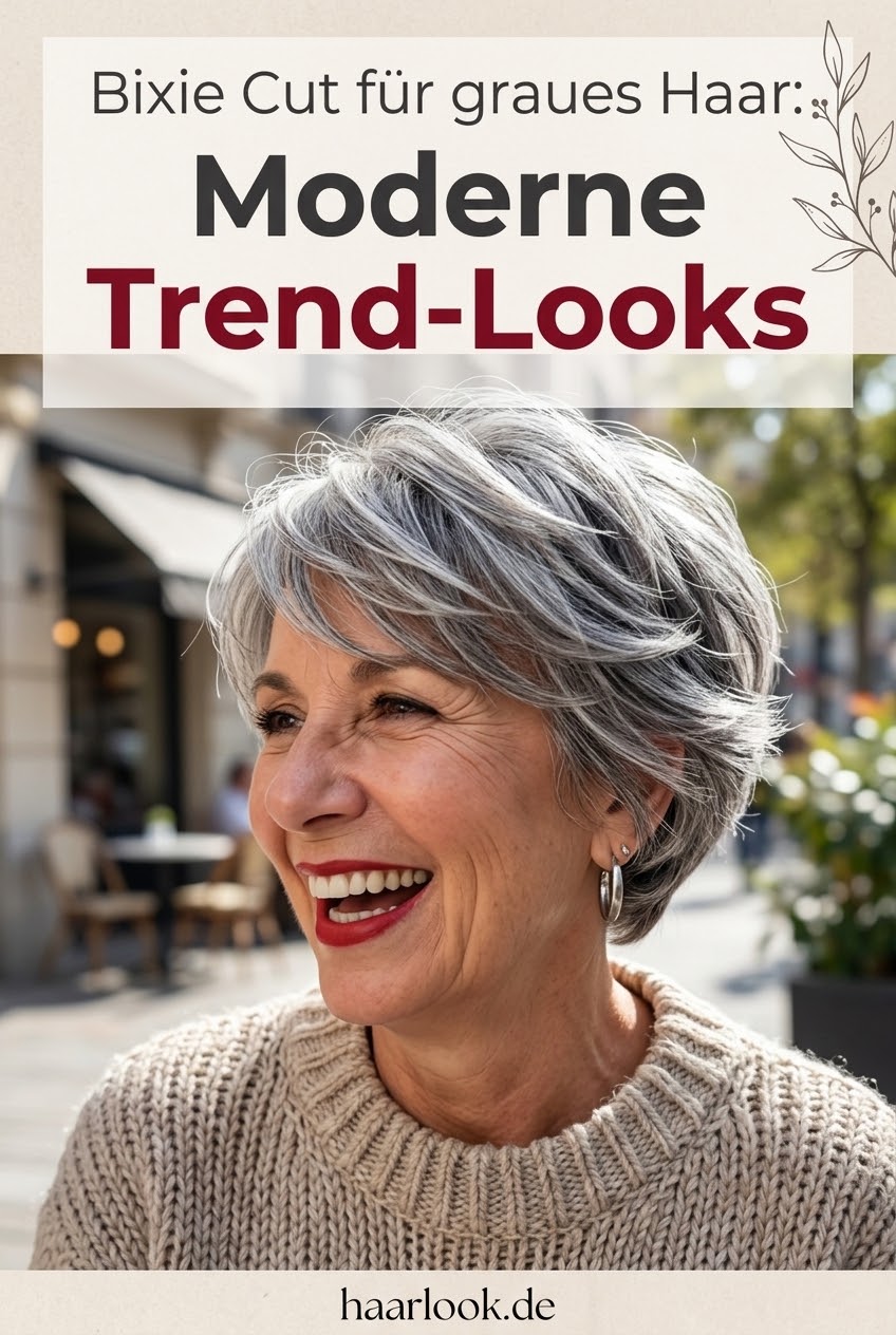 Bixie Cut für graues Haar: Moderne Trend-Looks