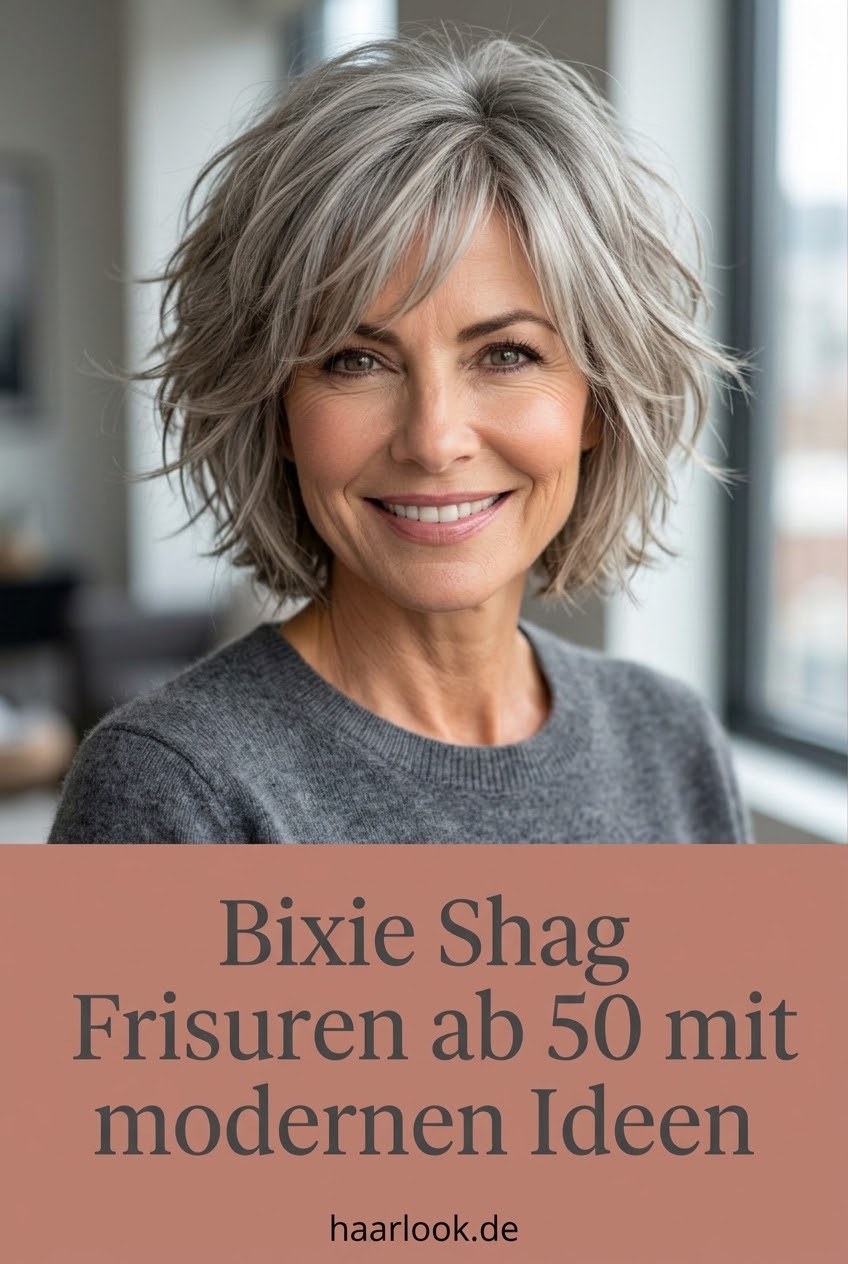 Bixie Shag Frisuren ab 50 mit modernen Ideen