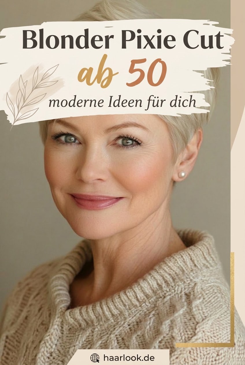 Blonder Pixie Cut ab 50 moderne Ideen für dich