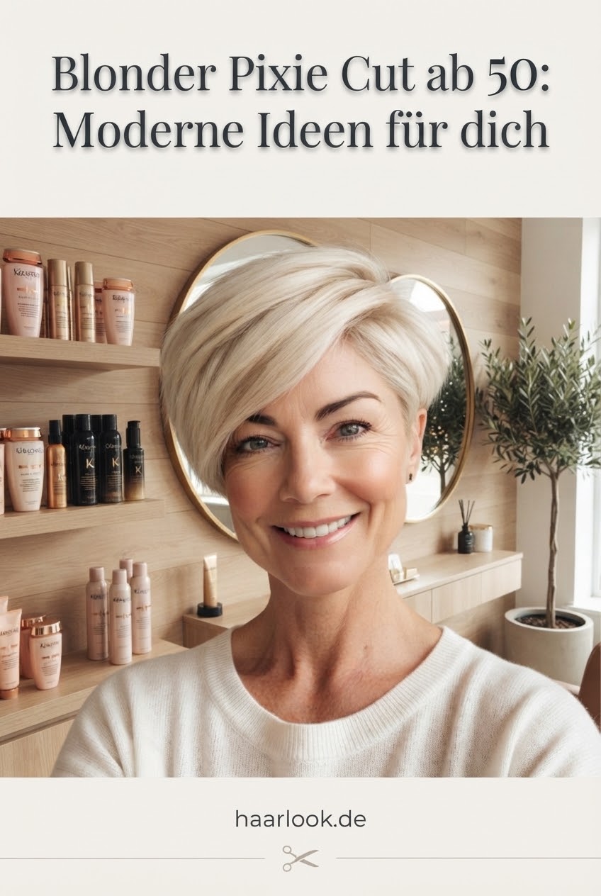 Blonder Pixie Cut ab 50: Moderne Ideen für dich
