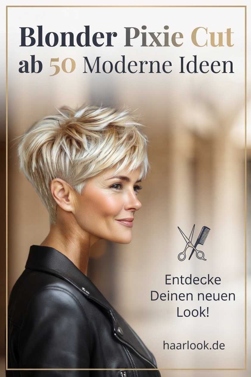 Blonder Pixie Cut ab 50 Moderne Ideen