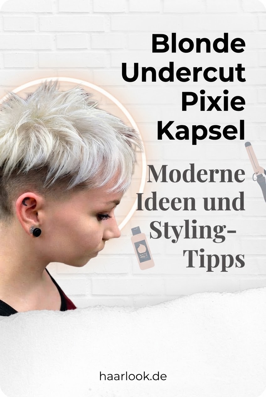 Blonde Undercut Pixie Kapsel: Moderne Ideen und Styling-Tipps