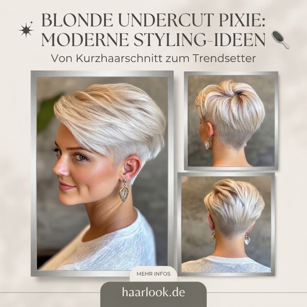 Blonde Undercut Pixie: Moderne Styling-Ideen