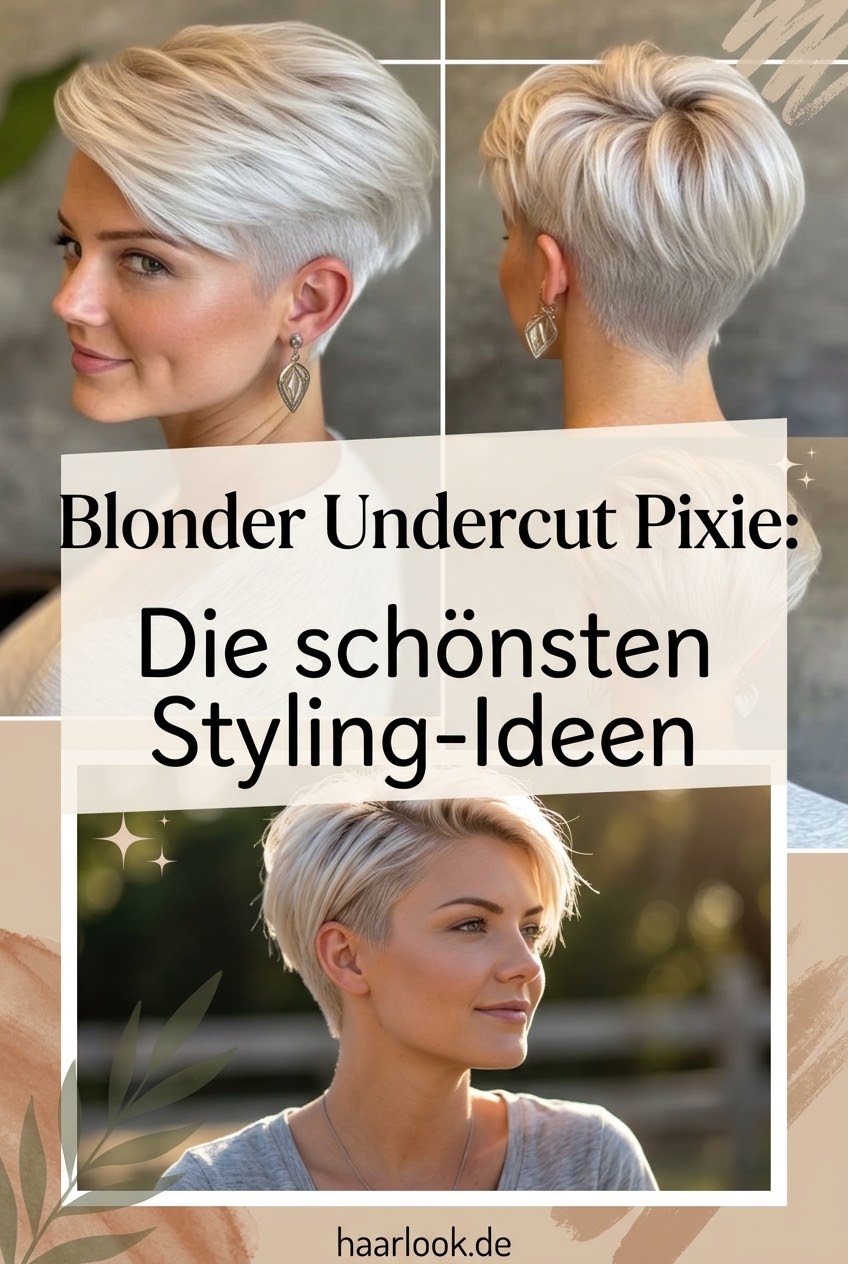 Blonder Undercut Pixie: Die schönsten Styling-Ideen