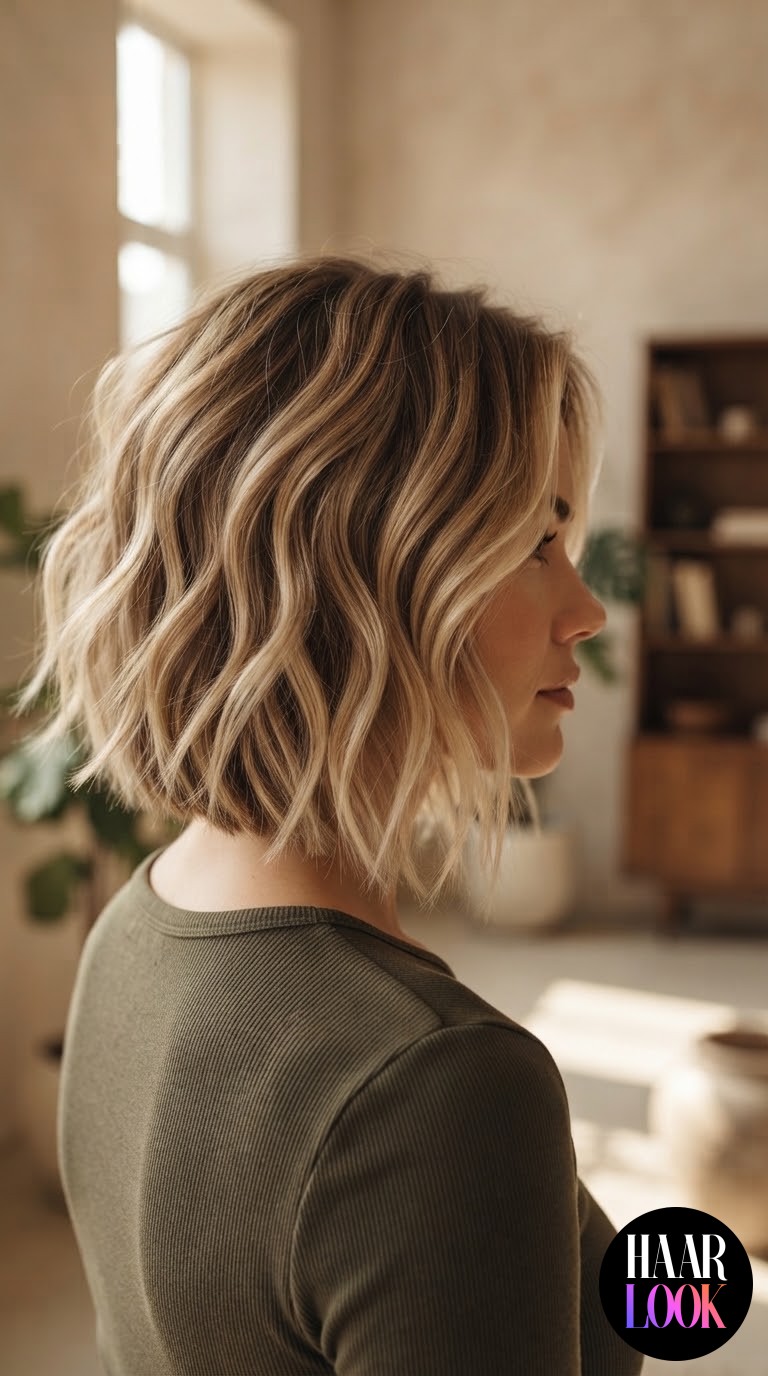Blonder mittellanger Bob für Frauen