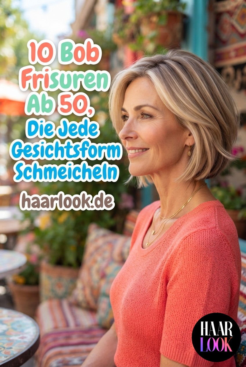 10 Bob Frisuren Ab 50, Die Jede Gesichtsform Schmeicheln