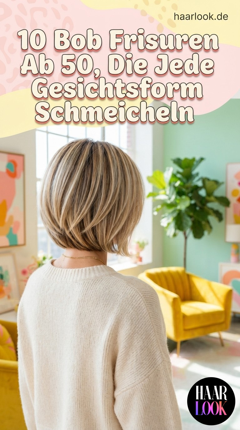 10 Bob Frisuren Ab 50, Die Jede Gesichtsform Schmeicheln