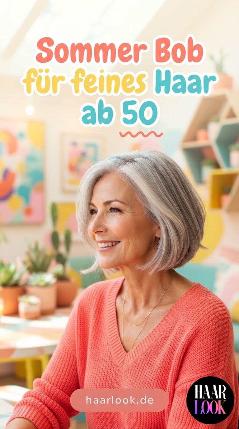 Sommer Bob für feines Haar ab 50
