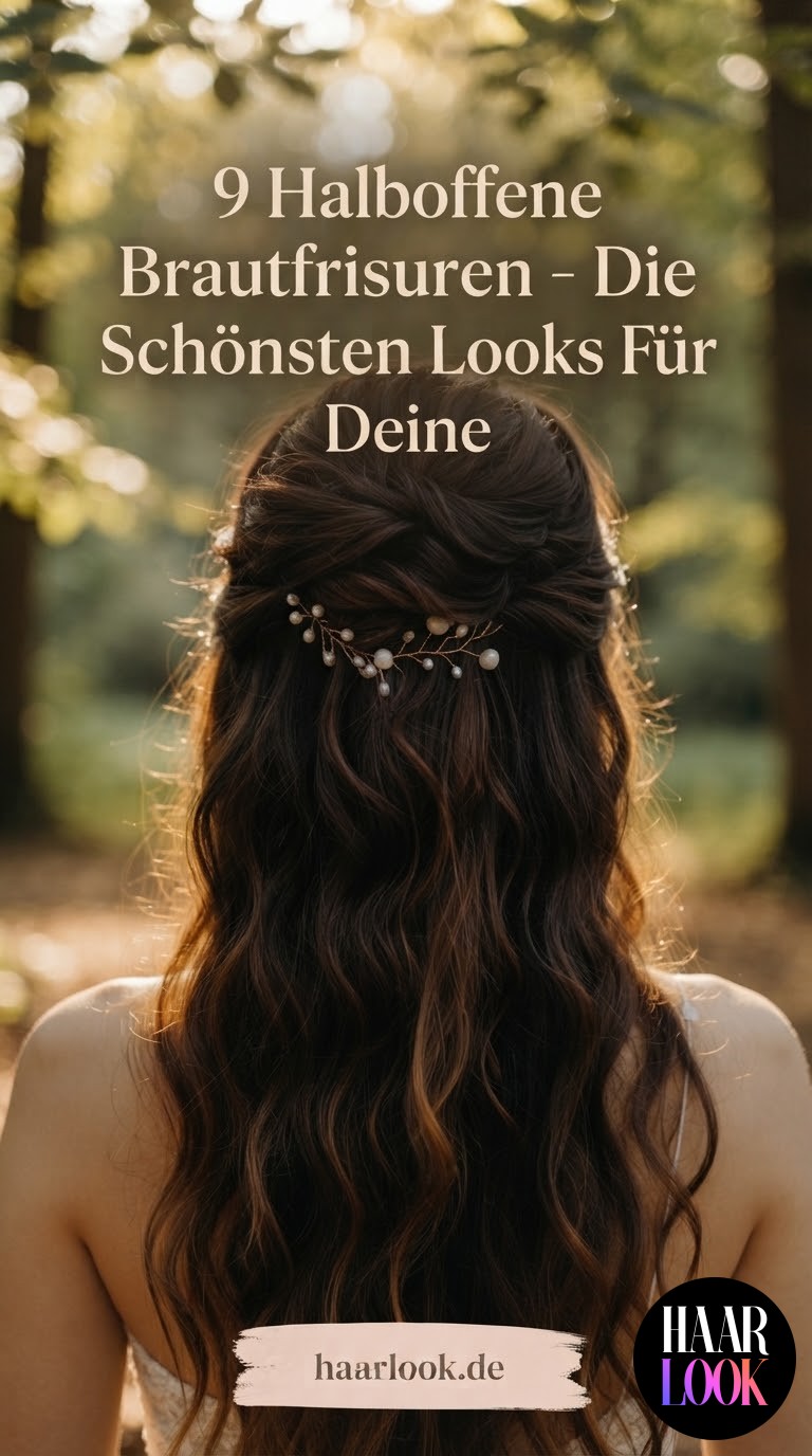 9 Halboffene Brautfrisuren - Die Schönsten Looks Für Deine