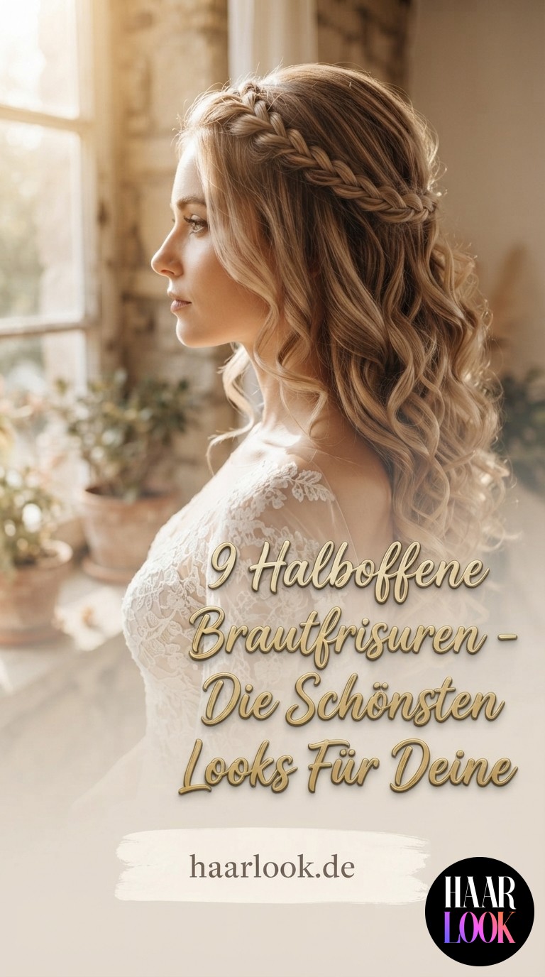 9 Halboffene Brautfrisuren - Die Schönsten Looks Für Deine